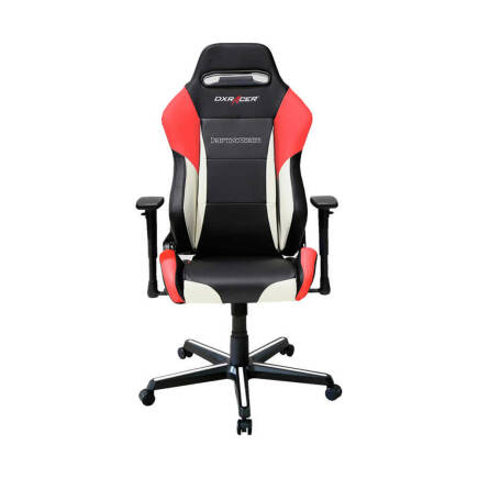 DXRacer Drifting Serisi Oyuncu ve Çalışma Koltuğu-Siyah-Beyaz-Kırmızı 65x120-127x55 cm (GxYxD) - 2