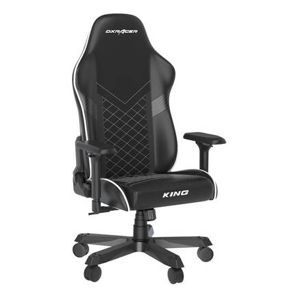 DXRacer King Serisi Oyuncu ve Çalışma Koltuğu-Siyah-Beyaz 61x128-138x58 cm (GxYxD) - 2