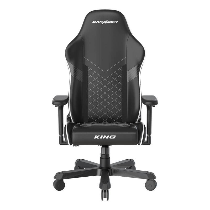 DXRacer King Serisi Oyuncu ve Çalışma Koltuğu-Siyah-Beyaz 61x128-138x58 cm (GxYxD) - 3