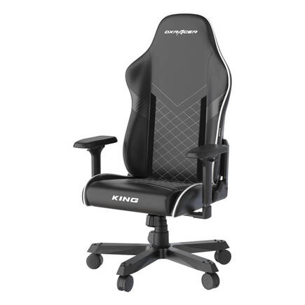 DXRacer King Serisi Oyuncu ve Çalışma Koltuğu-Siyah-Beyaz 61x128-138x58 cm (GxYxD) - 4