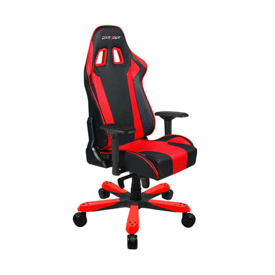 DXRacer King Serisi Oyuncu ve Çalışma Koltuğu-Siyah-Kırmızı 67x130-137x62 cm (GxYxD) - 1