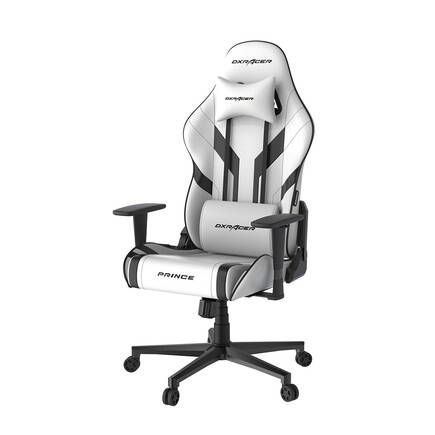 DXRacer Prince Serisi Oyuncu ve Çalışma Koltuğu-Beyaz-Siyah 57x125-133x54 cm (GxYxD) - 3