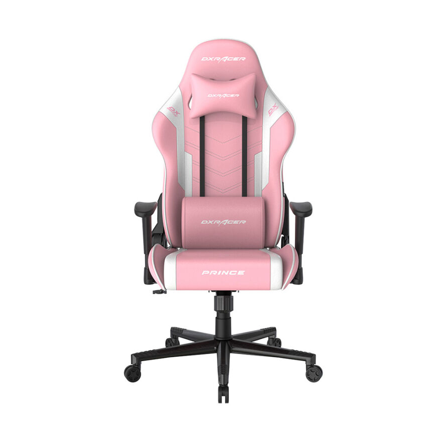 DXRacer Prince Serisi Oyuncu ve Çalışma Koltuğu-Pembe-Beyaz 58x126-136x54 cm (GxYxD) - 2