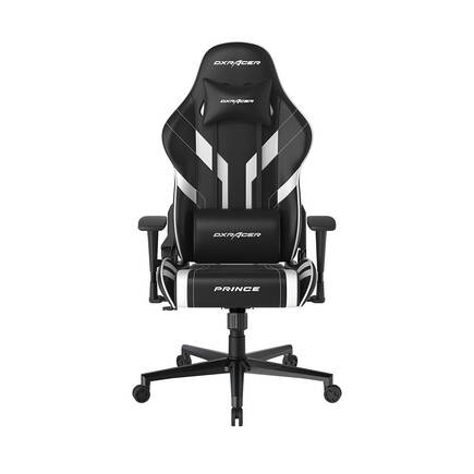 DXRacer Prince Serisi Oyuncu ve Çalışma Koltuğu-Siyah-Beyaz 57x125-133x54 cm (GxYxD) - 2