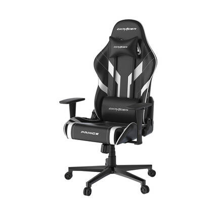 DXRacer Prince Serisi Oyuncu ve Çalışma Koltuğu-Siyah-Beyaz 57x125-133x54 cm (GxYxD) - 3