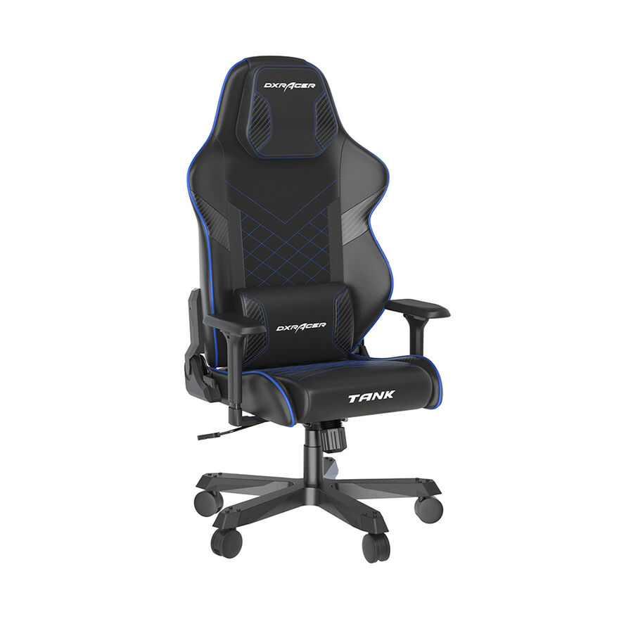 DXRacer Tank Serisi Oyuncu ve Çalışma Koltuğu-Siyah-Mavi 66x135-145x61 cm (GxYxD) - 1