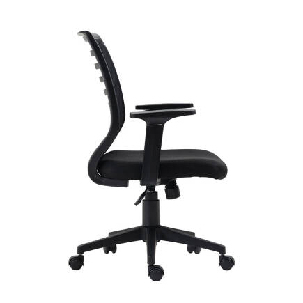 Step Ofis ve Çalışma Koltuğu-File Kumaş-Siyah 61x89,5-99,5x59 cm (GxYxD) - 4